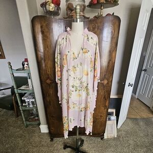 FARM Rio Pink Floral Swim Coverup